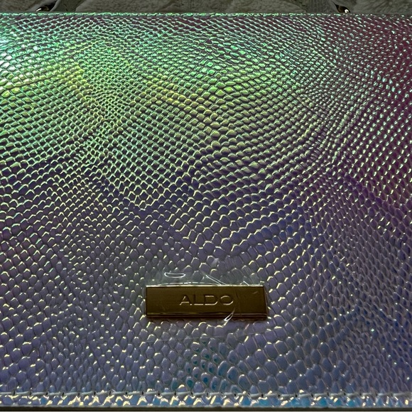 ALDO Mermaid Holographic Iridescent Snakeskin Purse - Picture 5 of 6